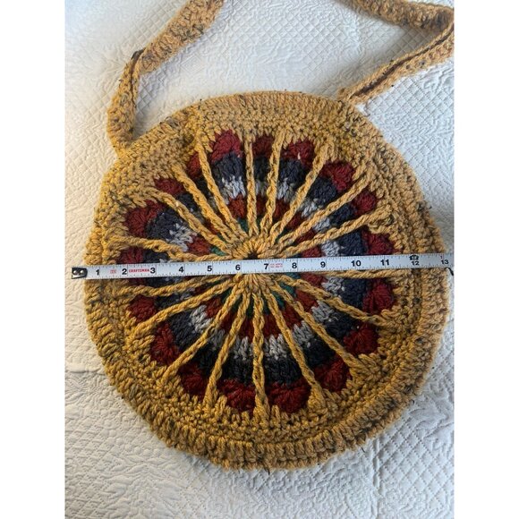 Handmade Round Hand Crocheted Handbag - New - Picture 4 of 11